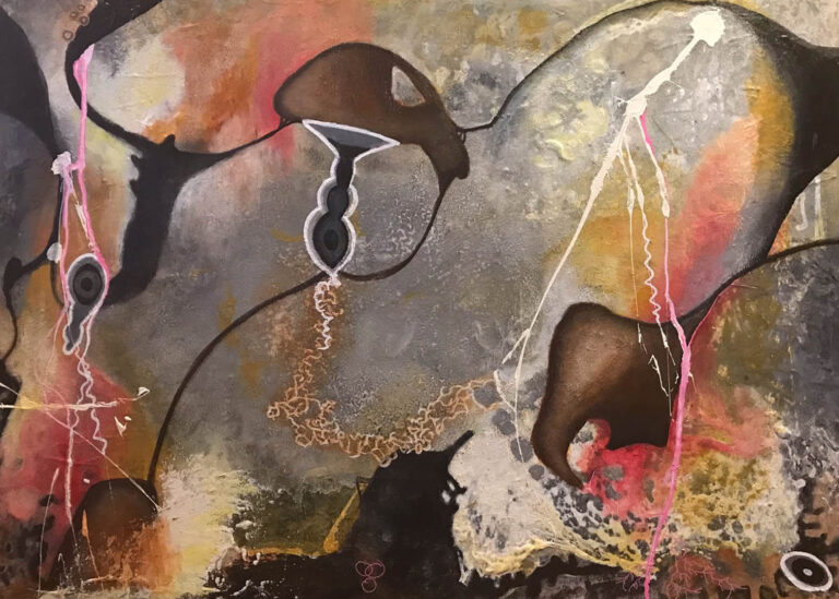 No 2, akryl på lærred, 70 x 50 cm