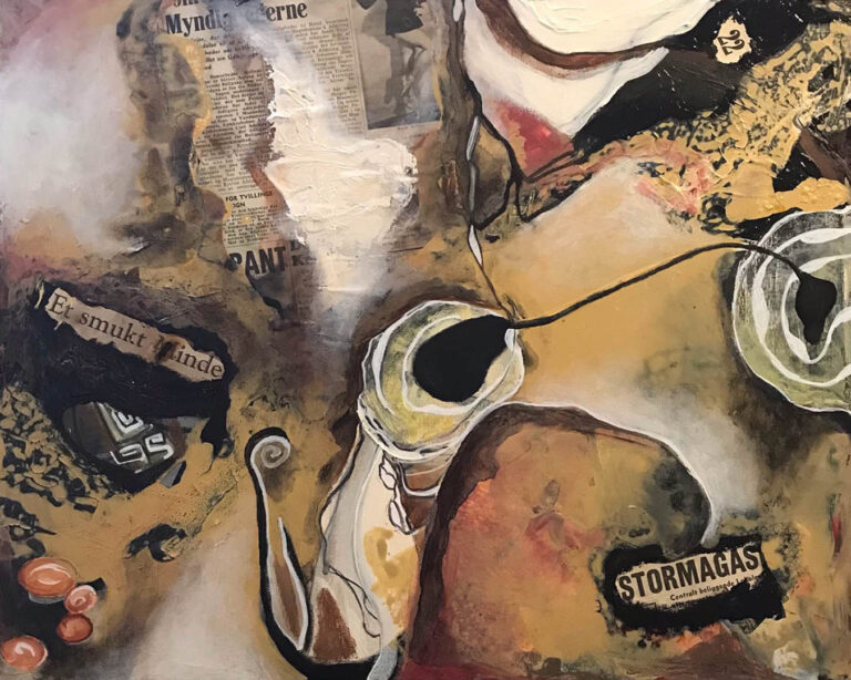 No 3, akryl på lærred, 40 x 50 cm