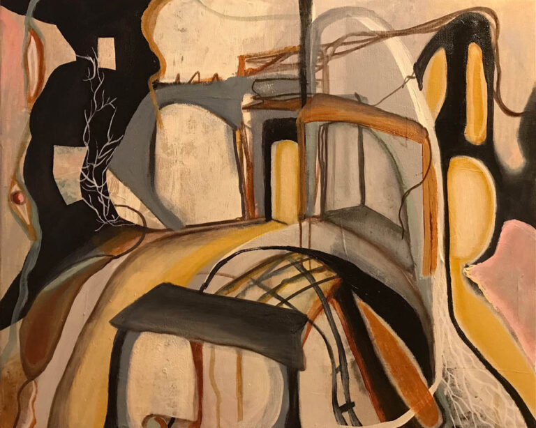 No 5, akryl på lærred, 40 x 50 cm