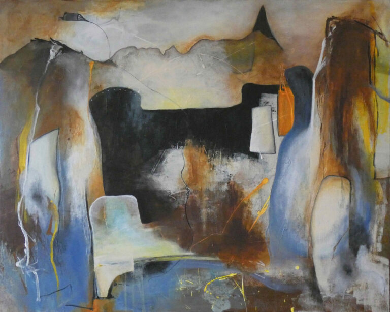 Døre, akryl på lærred, 100x80 cm