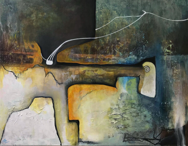 Hesten. akryl på lærred, 90x70 cm