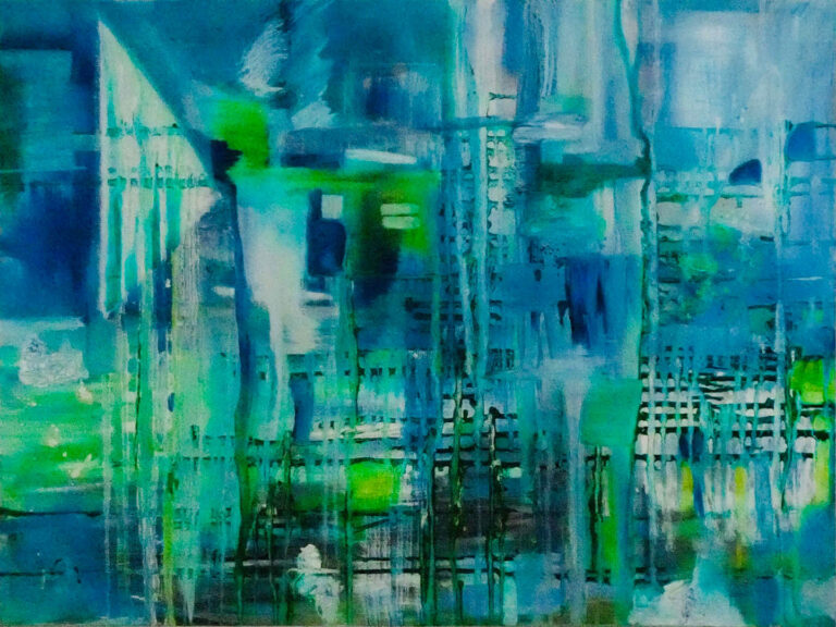 Hav. Olie på lærred, 80x60 cm