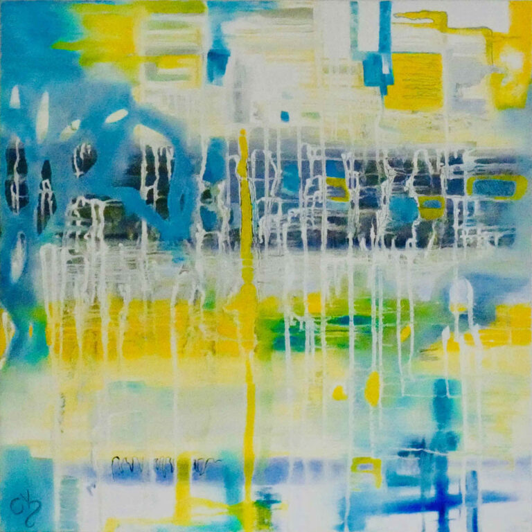 Ormehul. Olie på lærred, 80x80 cm